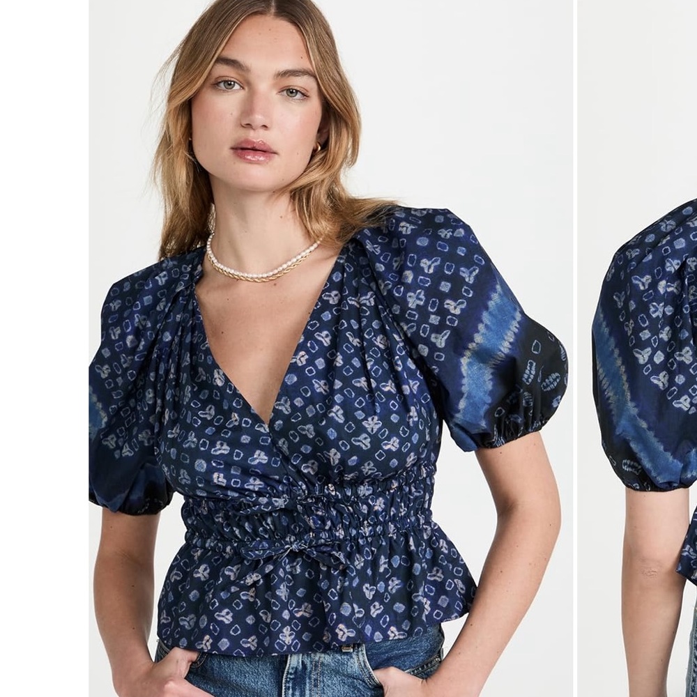 Ulla Johnson Ines Ruched Top - Picture 2 of 12